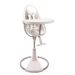 white-silver - Стульчик для кормления Bloom Fresco Chrome White / Black Comfort